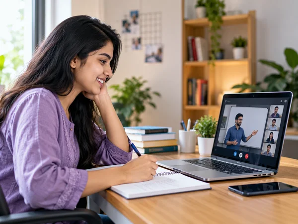Online learning session